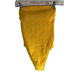 Hollister strapless Yellow Swimsuit, S